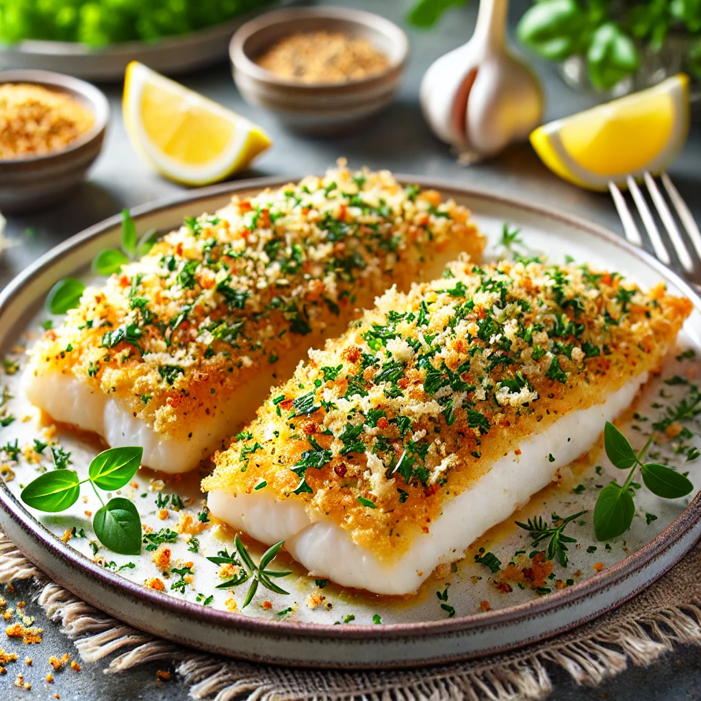 Parmesan Herb-Crusted Fish Delight