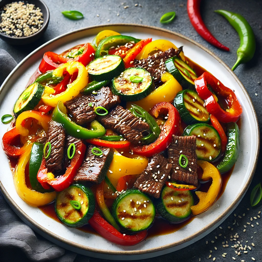 Beef & Rainbow Veggie